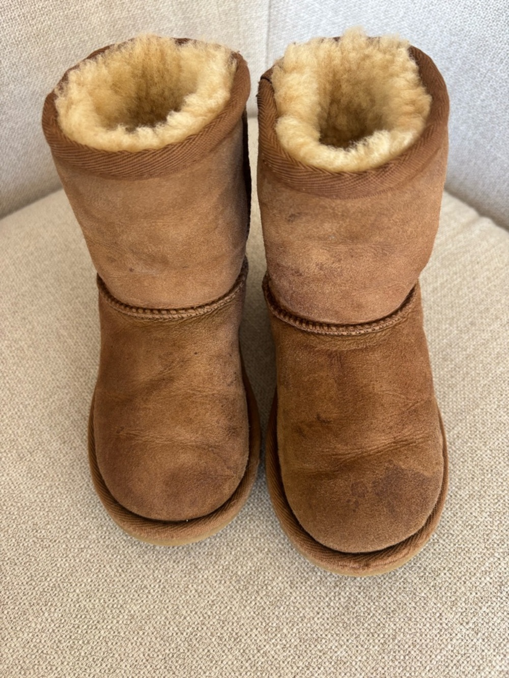 UGG Toddler Chestnut Shearling Ankle Boots